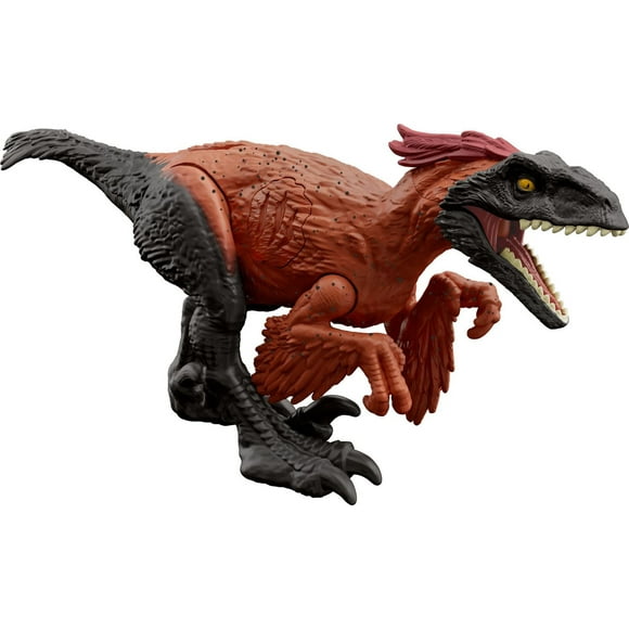Jurassic World Epic Attack Pyroraptor Dinosaur Toy Figure with Damage, Lights & Sounds - Walmart Exclusive