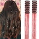 thumbnail image 1 of Extensiones con pinza Umylar para el cabello, color rojo purpurina, 12 unidades, 1 of 6