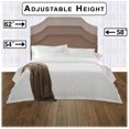 thumbnail image 2 of Bordeaux Upholstered Headboard with Adjustable Height and Sweeping Curve Design, Dolphin Finish, Twin, 2 of 6