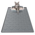 thumbnail image 1 of Alfombrilla Garoopion para gatos, tamaño grande, 34 x 22 cm, impermeable, color gris oscuro, 1 of 7