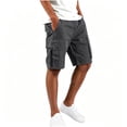 thumbnail image 2 of Sheghy Cargo Shorts for Men 100%Cotton Men Solid Faddish Summer Casual Multiple Pockets Elastic Waist Sport Outdoors Shorts Pants, 2 of 5