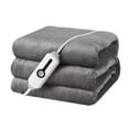 thumbnail image 6 of GONUES Heated Blanket 62"x 84" Twin Size Soft Warm Flannel Fast Heating Blanket, 4 Fast Heating Levels & 1-10H Auto off, Grey, 6 of 8
