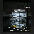 thumbnail image 7 of 1/64 Scale Die-cast Model Car Display Case with LED Light, Diorama Car Garage Model,City 4-layer Parking Lot Scene Display Model Gift, 7 of 7
