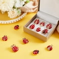 thumbnail image 4 of 1set 12pcs Ladybird Brooch Pin golden Red Alloy Insect Brooches with Rhinestone Enamel Animal Brooches Pins Badges Animal Brooch set for Backpack Clothes Hat Accessories - 12styles Bead Assortments, 4 of 5