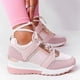 thumbnail image 3 of Zapatos de cuña informales de gran tamaño con tira dorada, zapatillas cómodas antideslizantes para correr para mujer, uso diario, 3 of 5