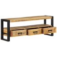 thumbnail image 4 of vidaXL TV Cabinet Natural wood, Black, 4 of 5