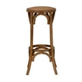 thumbnail image 2 of Linon Rae Backless Wood Bar Stool, 30" Seat Height, Walnut Finish, 2 of 9