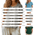 thumbnail image 3 of Bovemsi Oversized Tshirts for Women Comfort Linen Cotton Blend Short Sleeve Button Loose Fit Tops for Women Trendy L, 3 of 5