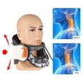 thumbnail image 2 of Adjustable Cotton Neck Traction Device with Post-Cervical Compression Massage, Gray Color, 307g Item Weight, Includes Air Pump and Instruction Manual, Customizable Fit via Velcro Strap for Neck, 2 of 6