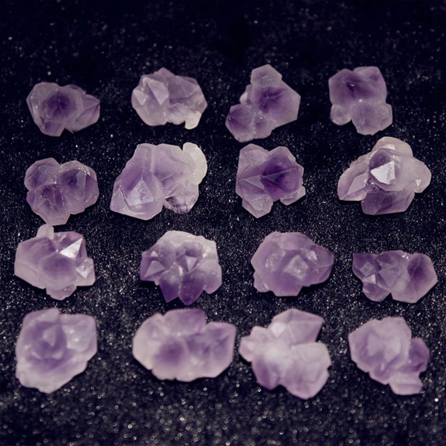 10pcs Point d'Améthyste Violet Naturel Cristal de Quartz Rugueux Roche 60G
