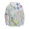 thumbnail image 3 of Tie Dye Big and Tall Hoodies for Men Midweight Graphic Athletic Men Sweatshirts Long Sleeve Pullover with Pockets White M, 3 of 3