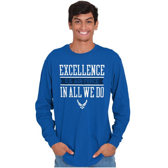 US Air Force Excellence in All We Do Long Sleeve TShirt Men Women Brisco Brands S