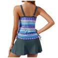 thumbnail image 3 of MKLEKYY Trajes De Baño Women'S Summer Digital Print Two Piece Swimsuit Conservative Cover Bikini Swimsuit, 3 of 6