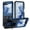 Navyblue, variant on TECH CIRCLE for Samsung Galaxy Z Flip 5 5G Case with Hinge Protection & Built-in Kickstand, Dual Layer Shockproof TPU Hard PC Back Cover Slim Protective Case for Samsung Galaxy Z Flip 5,Black