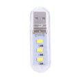 thumbnail image 1 of FLhrweasw Mini Lámpara Lectura Brillante Libro USB Portátil para PC Portátil (blanco 3LED), 1 of 9