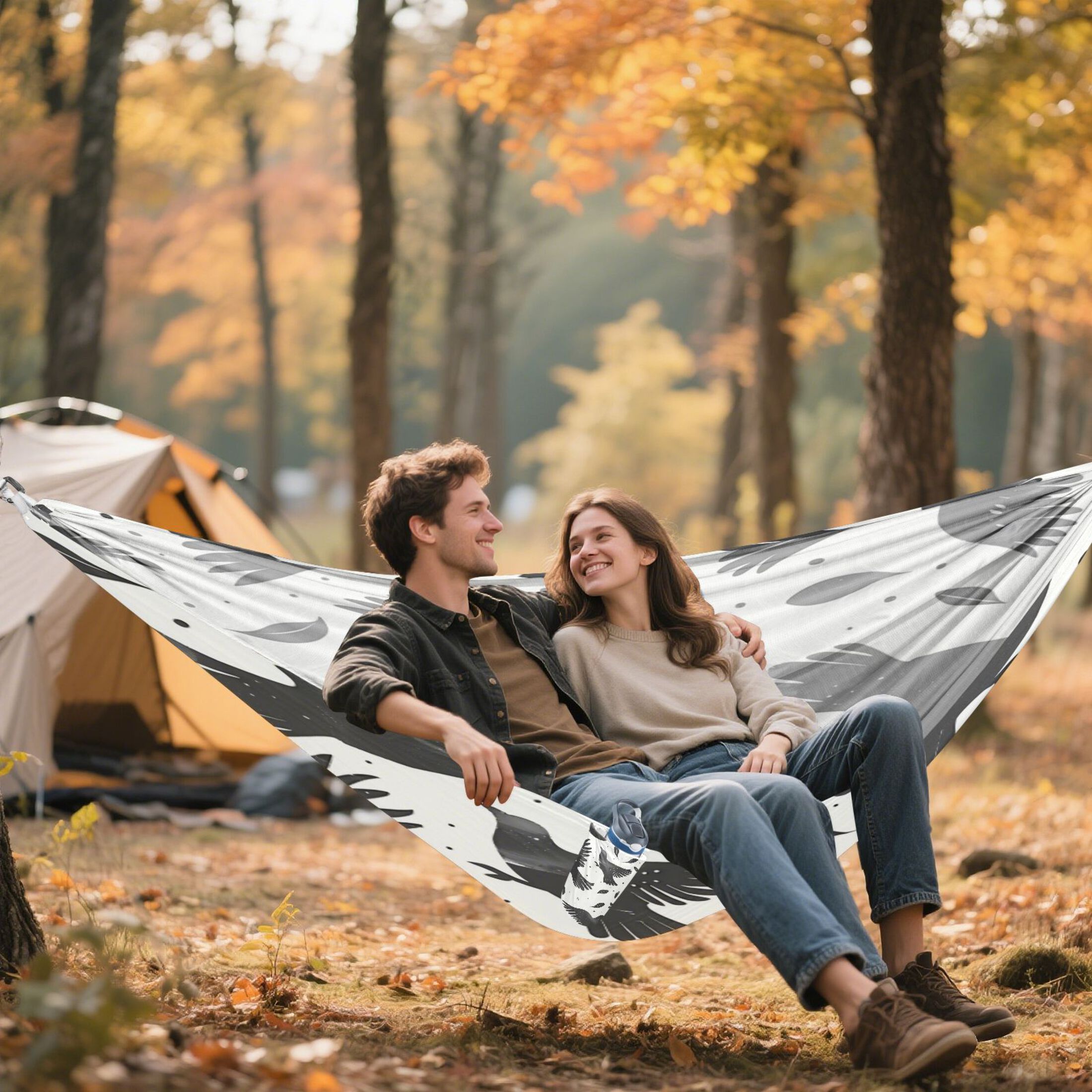 Hammock Camping Hammock Nylon Portable Hammock Travel Camping Hammock Black Dove
