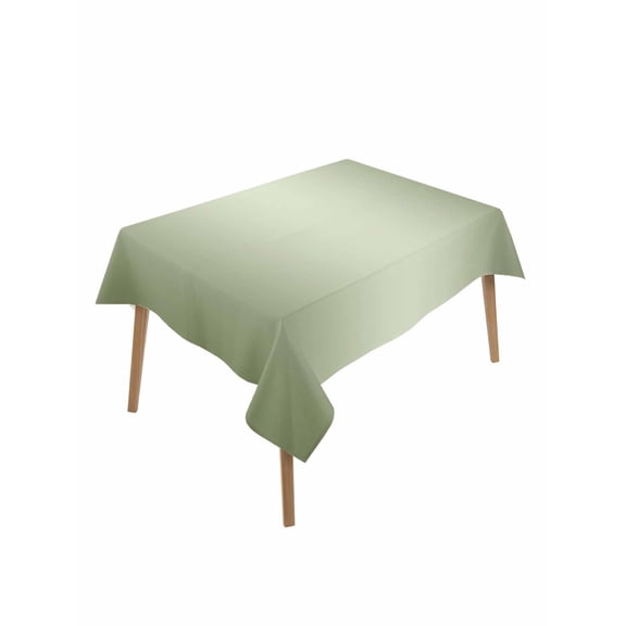Sage Green Ombre Rectangle Tablecloth, Modern Gradient Abstract Art Waterproof & StainResistant Tablecloth, Washable Oil-proof Table Cover for Dining/Party/Wedding/Camping/Buffet 60x102 In