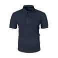 thumbnail image 2 of Dresfit Breeze Polo Shirts Mens Short Sleeve Button Down Shirts 2026 Summer Cooling Lapel Gym T Shirts Quick Dry Elastic Waist Breathable Polo Shirt M, 2 of 7