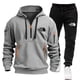 thumbnail image 4 of Ropa deportiva de moda 2024, pantalones y sudaderas con forro polar y cremallera, conjunto de dos tallas para hombre, sudadera con capucha, chándal, pieza con cremallera, sudadera con capucha S-3XL, 4 of 4