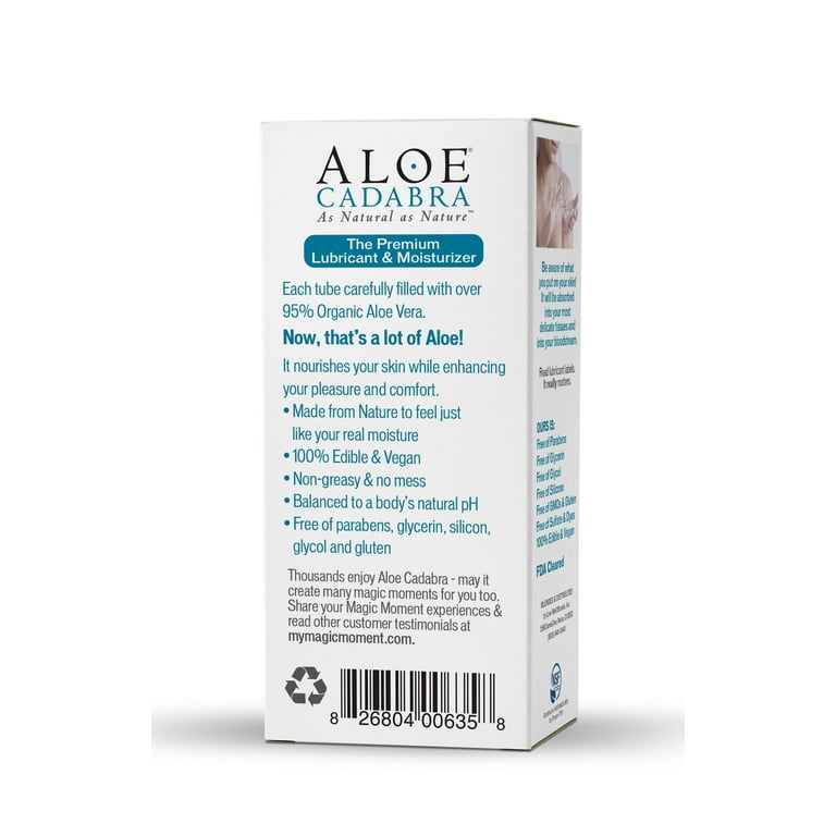 Aloe Cadabra, Flavored Personal Lube, 2.5 OZ, Organic Pina Colada