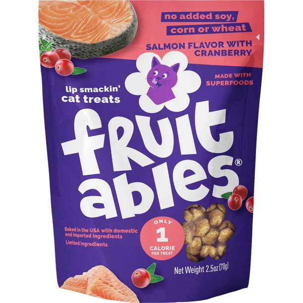 Golitos Fruitables para Gatos, Saludables y Bajos en Calorías con Salmón 75g
