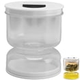 thumbnail image 4 of Tarro de reloj de arena para pepinillos y aceitunas, tarro de pepinillos separado de húmedo y seco, tarro de pepinillos con colador para almacenamiento hermético de alimentos, 4 of 5