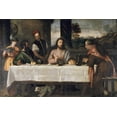 thumbnail image 2 of Titian 18x13 White Modern Wood Framed Museum Art Print Titled - Supper at Emmaus, 2 of 4