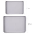 thumbnail image 5 of Travelwant Plastic Dinner Plate, Dinner Plate, Rectangular Party Plate, Picnic Plate, Microwave Dishwasher Safe Plates, Suitable For Daily Use At Home, Unbreakable, Dishwasher-Cleanable, 5 of 5