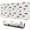White Cow Moo, variant on Long Mouse Pads for Desk,White Cow Bow Pattern Desk Mats on Top Of Desks, Desk Mouse Pad Extra Large with 3mm Non-Slip Base and Stitched Edge for Gaming,Office,Work,Home 31.5"x11.8"