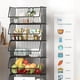 thumbnail image 5 of Estante de cocina giratorio y plegable de hierro | Organizador de cestas para frutas y verduras de pie | Estante de varios niveles que ahorra espacio para la despensa de la cocina y la sala de estar, 5 of 5