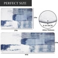 thumbnail image 3 of Yamaziot Kitchen Rugs, Abstract Anti Fatigue Mat Non Slip Kitchen Runner for Floor, Comfort Standing Mat, Blue, 17"x27"+17"x47", 3 of 6