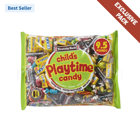 Tootsie Playtime Mix Candy Bag, Assorted Candies, 9 lbs