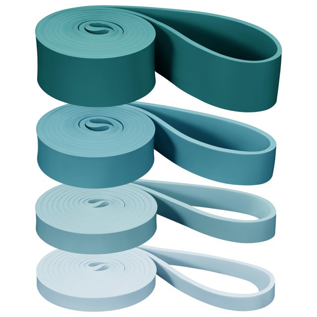 Set de bandas de resistencia Retrospec 15-125 lb de látex, 4 niveles