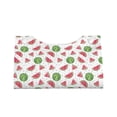 thumbnail image 4 of Lsque Hand Drawn Watermelon Printed Long Tissue Box Cover Holder, Facial Paper Organizer Dispenser,Triangle with Bottom Belt, PVC Leather Decorative Organizer, 4 of 9