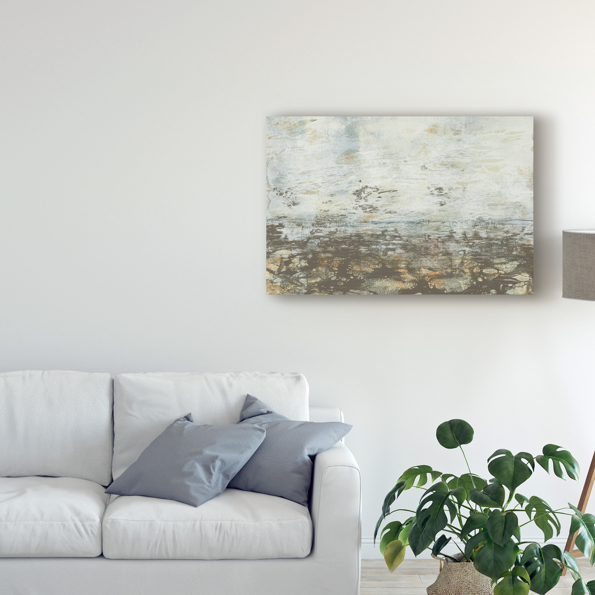 Trademark Fine Art 'Neutral Horizon III' Canvas Art by Jennifer Goldberger