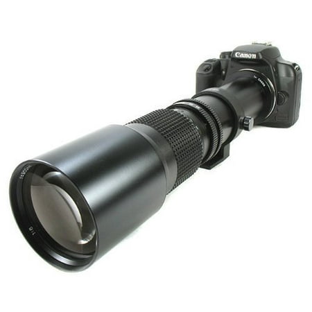 BOWER 500mm Preset Telephoto Lens for Canon dSLR XS, XSI, XT, T1i, T2i, T3, T3i, T4i, 60D, 7D, 5D Mark II5D Mark