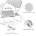thumbnail image 4 of Greemotion Sandor Outdoor Metal Swing with Canopy Sun Shade in White, 4 of 7