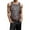 Black, variant on Men's Sequin Vest Solid Color Sequin Splicing Elastic Skinny Round Neck Vest Men's Stagewear