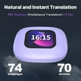 thumbnail image 3 of AI Language Translation Earbuds Bluetooth 5.4 OWS LCD Touchscreen Real-Time Translator for 144 Languages & Accents,Translation Device Earphones, 3 of 6
