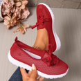 thumbnail image 2 of Xiaoxatg Women's Casual Sneakers Breathable Mesh Comfortable Walking Shoes Lace Up Design for Daily Activities and Versatile Styling 7 Red, 2 of 9