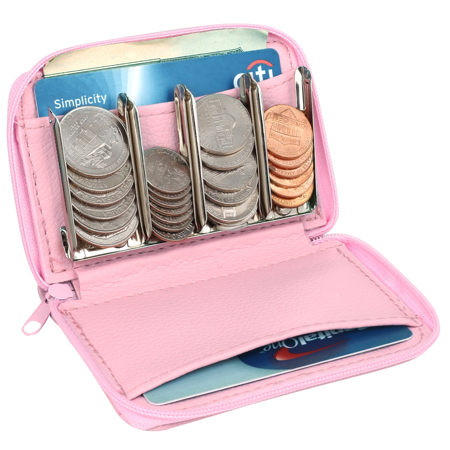 Wallet And Coin Sorter Trusty Coin Pouch,For Pocket Purse Or Car For Quick Change black 