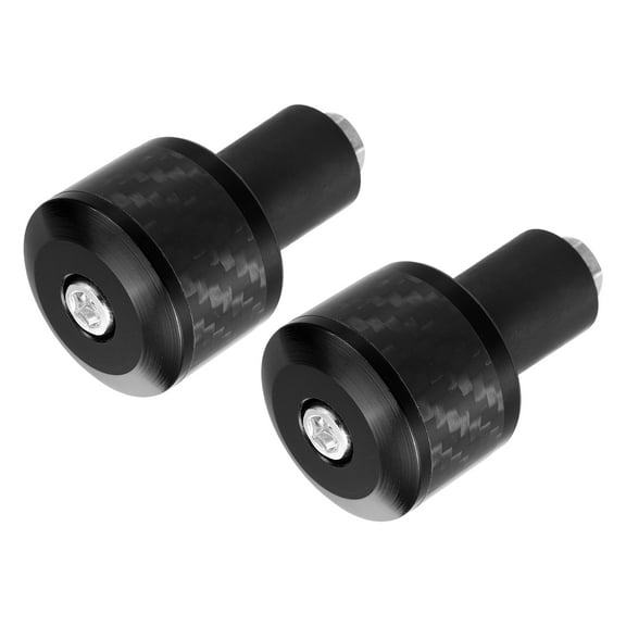 Unique Bargains 2 Pcs Motorcycle Handlebar End Plug Aluminum Alloy 7/8" 22mm Fashionable Black