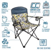 Equip Lightweight Camping Chairs with Carry Bag, Blue Modern Camo
