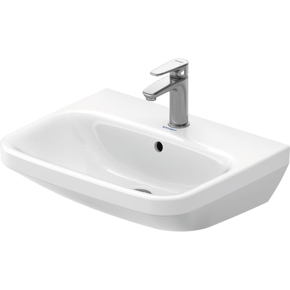 Duravit 231955-1Hole Durastyle 17" Ceramic Vanity Top - White / Glazed Underside