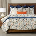 thumbnail image 3 of SIScovers  Hummingbird Abstract Print Duvet Set Sapphire - Twin - 4 Piece, 3 of 5