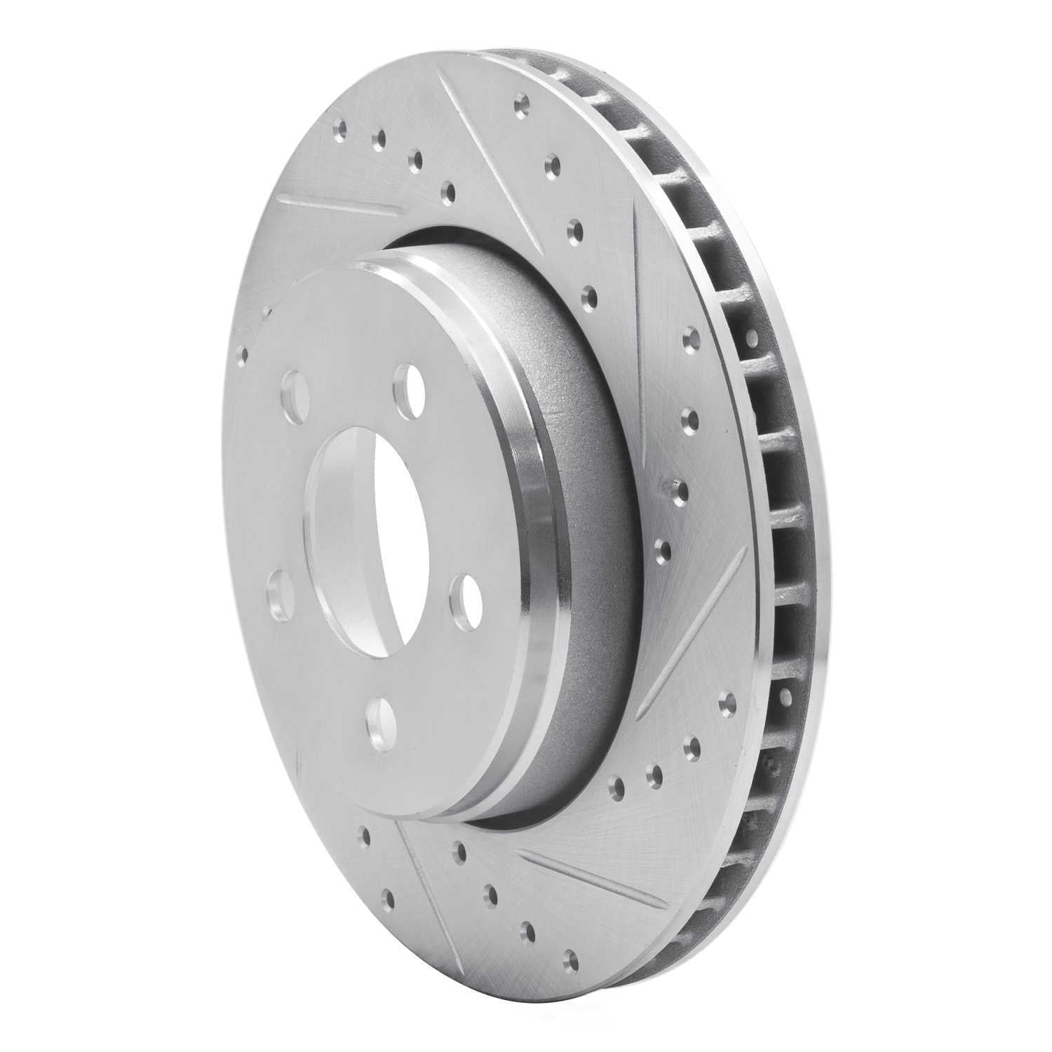 Dynamic Friction Company 631-42020R DFC Brake Rotor - Drilled And Slotted - Silver