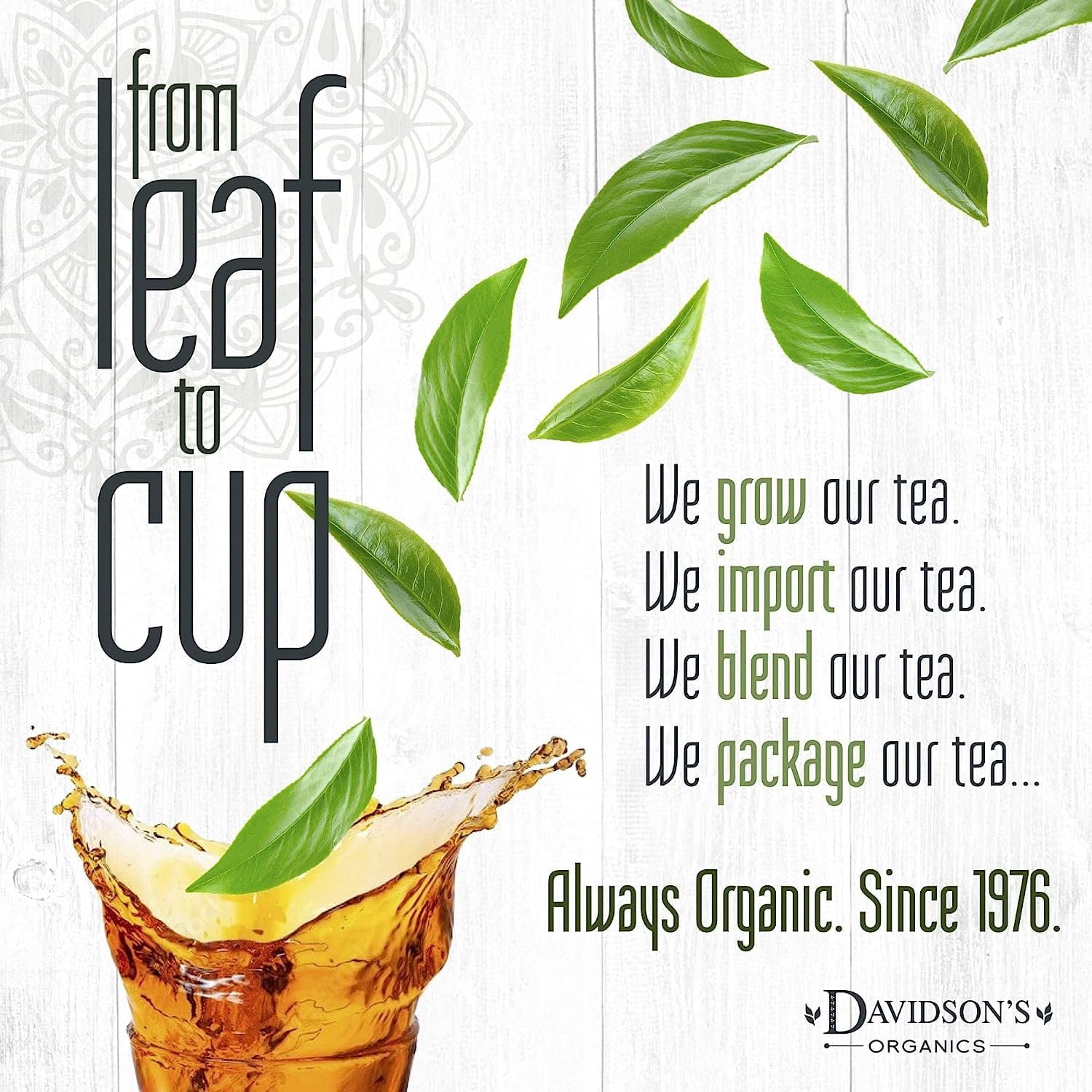 Davidson's Organics, Yerba Mate, Loose Leaf Tea, 16-Ounce Bag