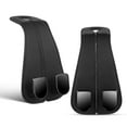 thumbnail image 1 of Miangastore Black Headrest Hooks Plastic For Drivers Daily Commute 2Pcs 6.7x3x1In, 1 of 8
