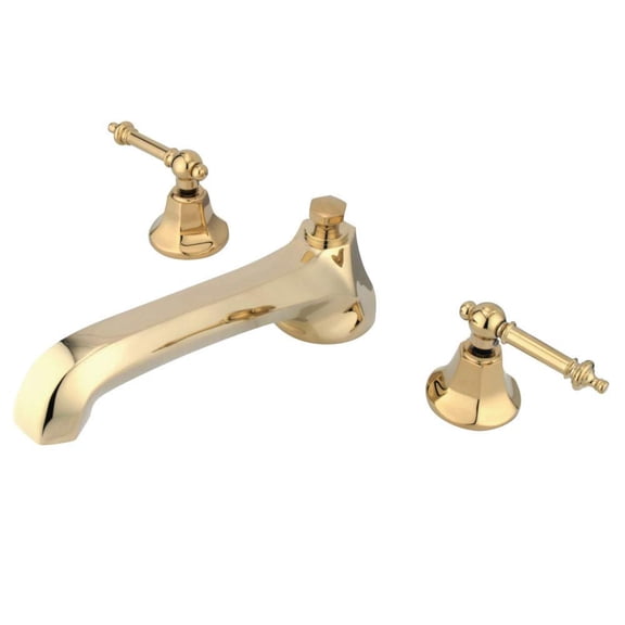 Kingston Brass Metropolitan Roman Tub Faucets With Polished Brass KS4302TL