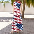 thumbnail image 5 of Vetsdori Womens Sleeveless Midi Dresses Graphic A-Line Slip Dress Holiday Summer,Tank V-Neck Pleated Lightweight Dress for Ladies, 5 of 7